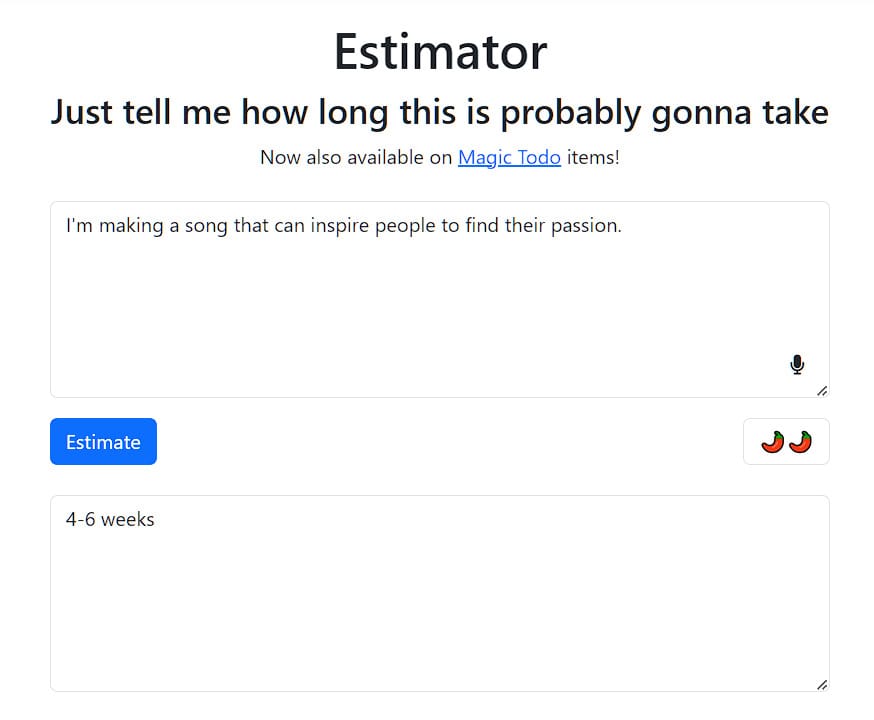 estimator free ai tool for estimation