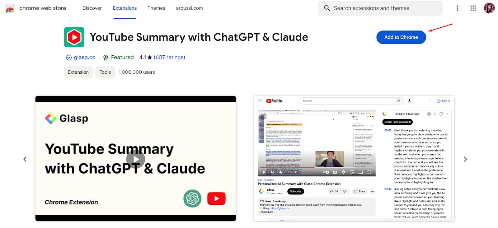 youtube summary with chat gpt and calude ai tool
